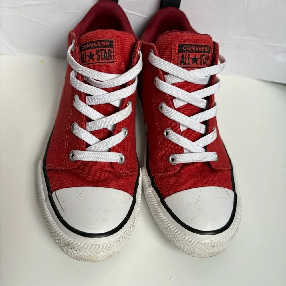 Converse Kids Red and Black All Star Sneakers